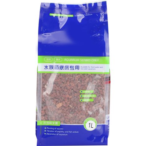 Sable Volcanique Coloré pour Aquarium - Pierre Décoration Bassin Poissons - 1L (1/5)