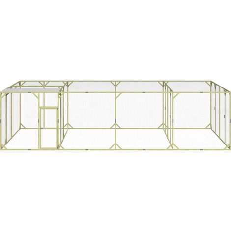 Maison Exclusive - Pollaio 800x400x200 cm Legno Massello di Pino Impregnato