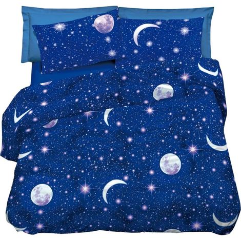 HOUSSE de couette LUNAIRE DIS. LUNE PLANÉTAIRE, LUNAIRE Cm. 155X200