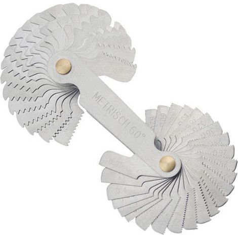 Peigne Filetage, Jauge Filetage métrique 52 Lames Set vis Pas de Fil jauge de Coupe système de Pouce métrique jauge (1/2)