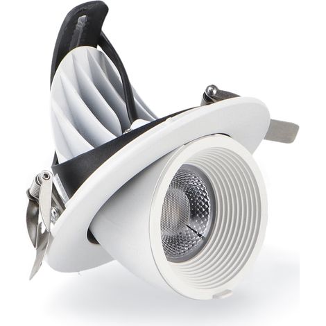 IluminaShop - Foco Downlight LED Basculante 15W Orientable Blanco CCT  3000+4000+6000 (1/2)