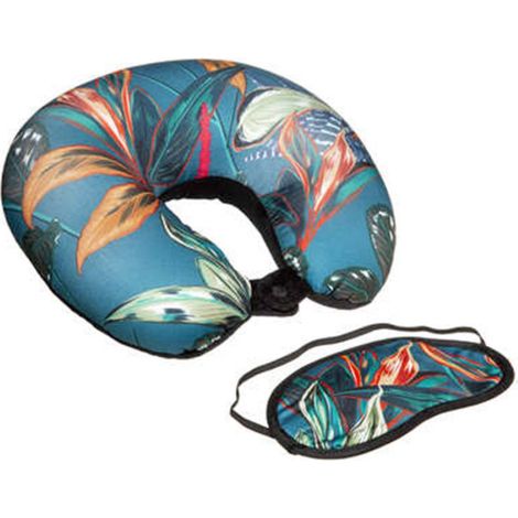 Coussin de Cou & Masque "Palawan" 28x30cm Multicolore (1/2)