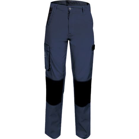 Pantalon de Travail Femme Bleu Marine - Fashion Sécurité - Résistant, Confortable et Tendance - Bricolage et Jardinage - 40 (1/3)