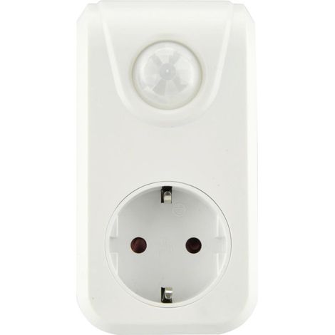 Zwischenstecker mit Bewegungsmelder weiß Stecker & Kupplungen