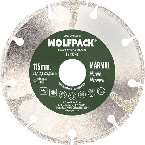 Disco diamantato Ø 115 mm. Marmo (1/4)