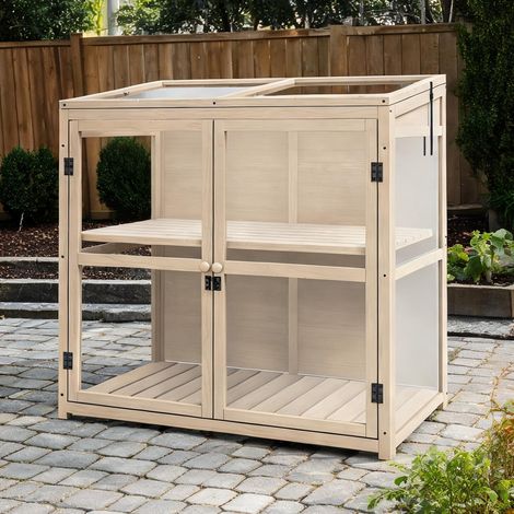 Serre de jardin en acryl Tannenholz 103 x 61 x 103 cm (1/5)