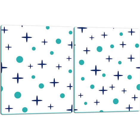 TAGLIERE IN VETRO, PIASTRA 2x40x52 CON MOTIVO (1/5)