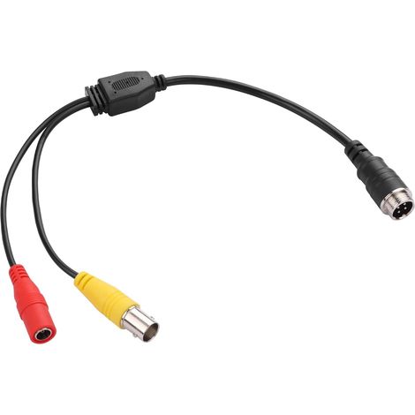 Adaptateur connecteur M12 4 broches aviation vers BNC vidéo pour système de surveillance CCTV, connectant caméra (1/5)