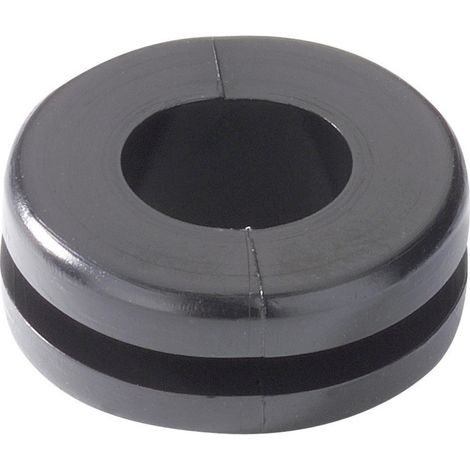 HellermannTyton HV1303-PVC-BK-M1 Kabeldurchführung Klemm-Ø (max.) 8 mm Plattenstärke (max.) 1.6 mm (1/2)