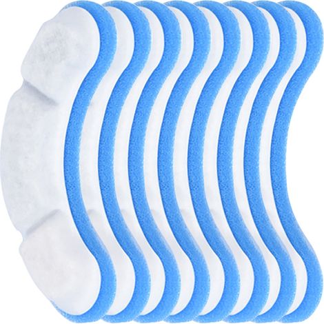 Packung mit 8 Ersatz-Aktivkohlefiltern für Clear Katzen-Trinkbrunnen (1,8 l).