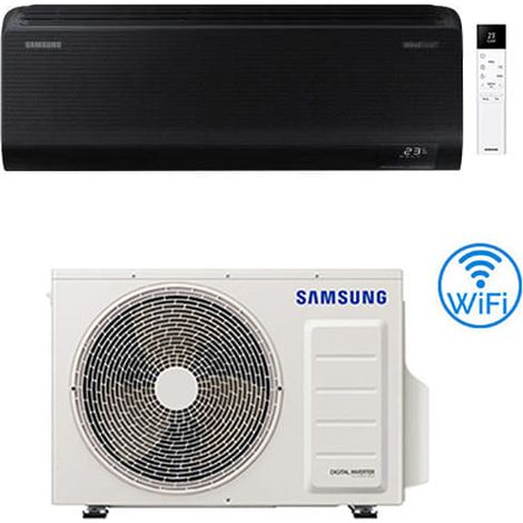 Climatiseur Samsung WINDFREE BLACK Wifi 12000 BTU AR70F12C1ABNEU INVERTER Classe A+++/A++ NEUF 2025