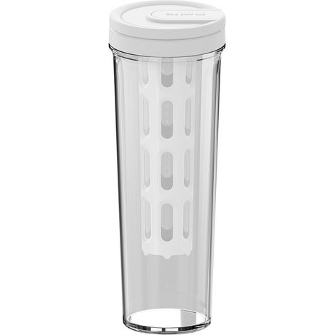 Cafetière - Carafe à eau - Carafe à eau avec filtre - Théière - Gourde isotherme étanche - Bouteille d'eau 1 litre - Carafe à jus - Bouteille d'eau 1 litre - Blanche - PP/silicone (1/5)