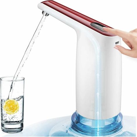 Pompe à Bouteille d'eau Portable Rechargeable, Distributeur d'eau de Bouteille d'eau pour 3 à 5 gallons, pompage quantitatif (1/5)
