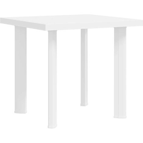 Maison Exclusive - Gartentisch Weiß 80x75x72 cm Kunststoff (1/5)