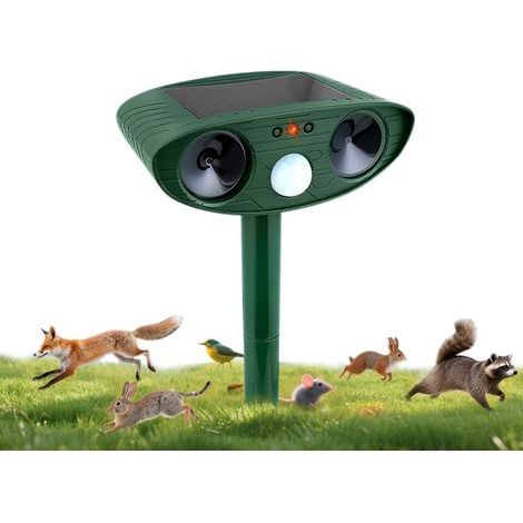1 Répulsif Ultrason Solaire, Étanche ABS, Détection Mouvement PIR, Pour Jardin Cour Ferme (1/5)
