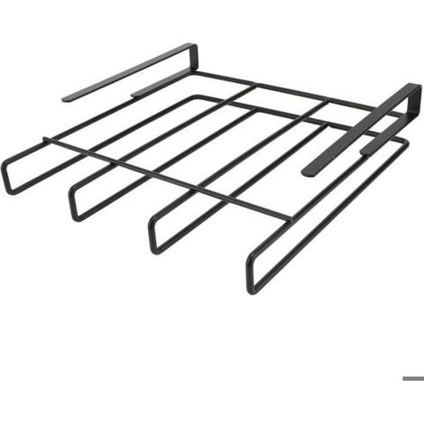 Rangement sous meuble acier, porte couvercles et planches, optimisation espace cuisine (1/5)