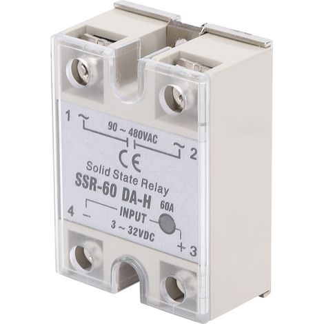 Relais statique CC-CA SSR avec interrupteur sans contact haute qualité SSR-60A-DA-H (1/5)
