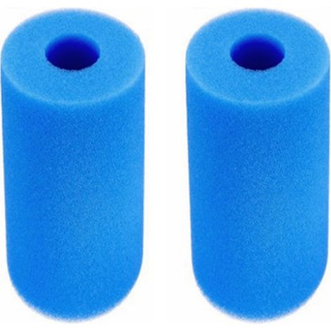 Filtre de piscine, paquet de 2, 20x10 cm, bleu, cartușe de schimb pentru curățare eficientă, accesorii pentru piscină, compatibile cu sisteme de filtrare (1/5)
