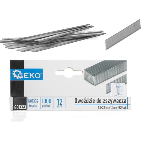 Clavos para grapadora 1,2 x 2,0 mm 12 mm 1000 unidades (200) (1/3)