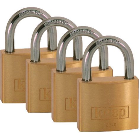 Kasp K12040D4 Lucchetto 40 mm Oro - Giallo Serratura a chiave