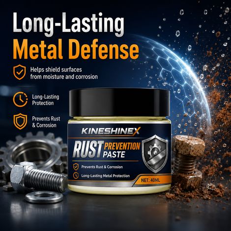 KineShineX Metall-Rostschutzpaste für Türen, Fenster, Scharniere, Schlösser, Schmiedeeisenmöbel, Antioxidationspaste und Rostschutzwachs. (1/5)