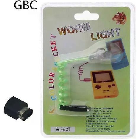 Lampes LED flexibles de haute qualité en forme de ver pour console Nintendo Game Boy (GBA/GBC/GBP). (1/4)