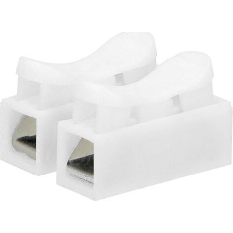 Domino Electrique 2 x 2.5mm² Connecteur à Ressort Section Conducteur 2.5mm² IEC 250V / 10A (100 pièces) (1/4)