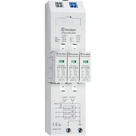 FINDER 7P038255Z007 7P.03.8.255.Z007 LIMITEUR DE SURTENSION 20 KA