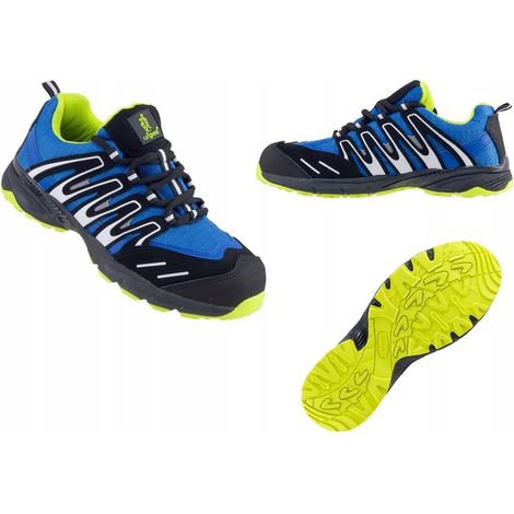 LEICHTE, SPORTLICHE Arbeitsschuhe, ATMUNGSAKTIVE Schuhe 242 S1 mit Zehenkappe, Größe 44