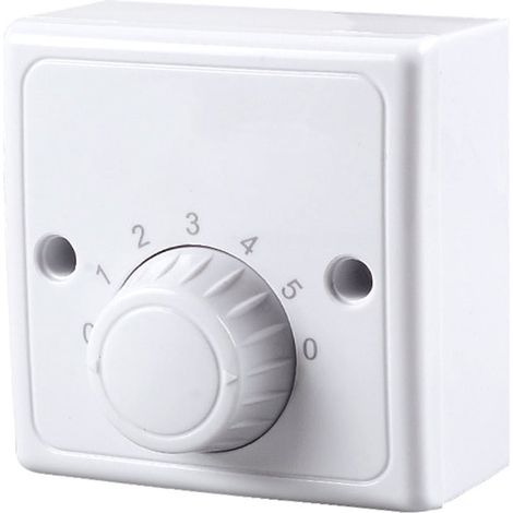 Interrupteur à variateur mural universel 220 V pour ventilateur de plafond, cinq vitesses. (1/5)