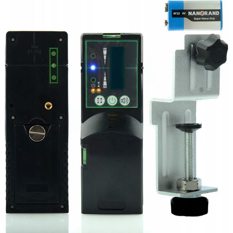 Rilevatore di Fascio Laser Rosfix RDG01 – Precisione +/- 1.5 mm  Portata 100 m Orizzontale, 60 m Verticale  Alimentazione 9V, Filettatura M5