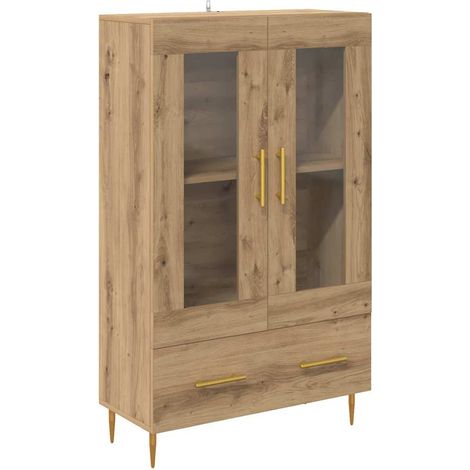 Maison Exclusive - Credenza con cassetto Rovere artigianale 69,5 x 31 x 115 cm