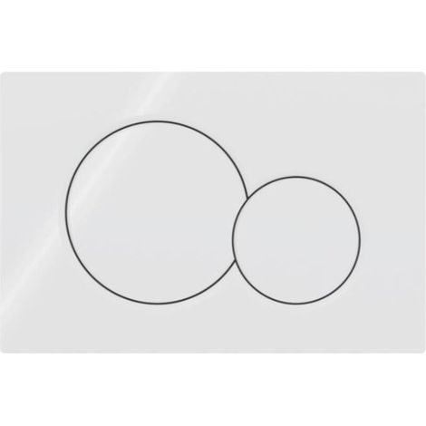 Plaque d'actionnement Geberit Sigma01 pour double chasse d'eau : blanc alpin (115.770.11.5) (1/4)