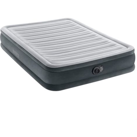 Intex - 67768ND - Lit d'appoint Comfort Plush - Électrique 2 pers., Gris, 1,92 x 1,37 x 0,35 m (1/5)