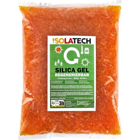 Gel de silice Sac de 0,4kg Orange au Vert (1/5)