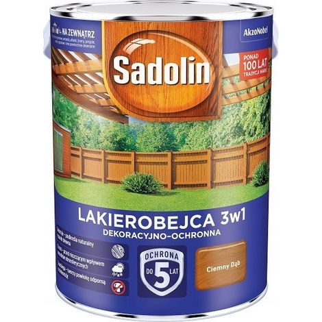 Vernice/tinta decorativa 3 in 1 per legno - Sadolin - Rovere scuro - 2,5 1 pz. (1/2)
