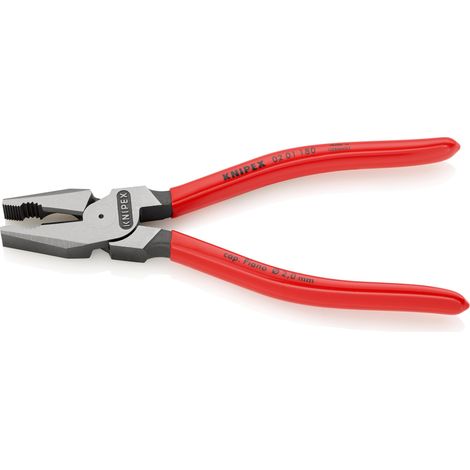 KNIPEX 02 01 180 SB Pinza universale tipo forte rivestiti in resina sintetica atramentata nera 180 mm