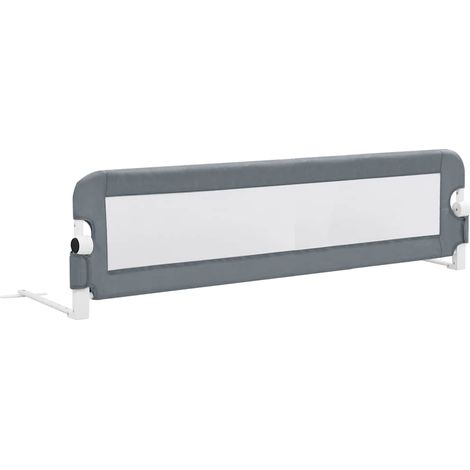 vidaXL Sponde Letto di Sicurezza Bambini Grigio 150x42cm in Poliestere