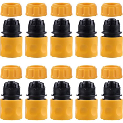 Lntyq 10PCS Raccords d'Arrosage Rapides 1/2 Tuyau Arrosage Connecteur Rapide en Plastique Connecteur de Raccord Tuyau D'arrosage pour Connecteur Robinet (1/5)