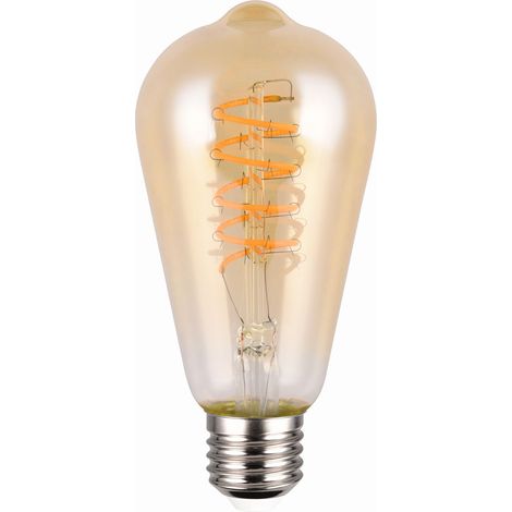 Ampoule LED décorative ovale ambrée E27 7W 500 lm 1800K Trio