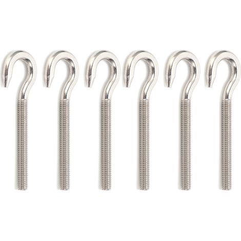Lot de 10 vis à œillet en acier inoxydable 304, boulon ouvert, crochet, œillet fileté (1/5)