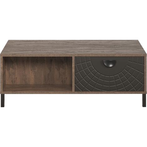 Fusion Couchtisch 2 Schubladen, 2 Regale Bronze-Dekor. (1/5)