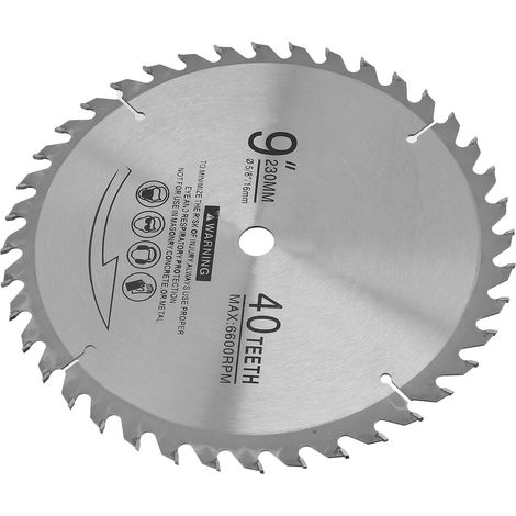 40T Sägeblatt, 9 Zoll, 6600 U/min, schnelles und präzises Hartmetall-Kreissägeblatt für die Holzbearbeitung (1/5)