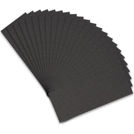 Schleifpapier 100 Körnung 21 Nass Siliziumkarbid 21 Sheets 100 Grit (1/5)