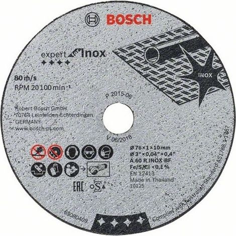 Scatola di 5 dischi da taglio BOSCH Expert for Stainless Steel - Ø76mm - 2608601520 (1/6)