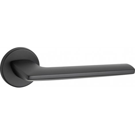 THIRARD - Paire de béquilles Boston pour porte, carré 7mm, noir mat - THIRARD