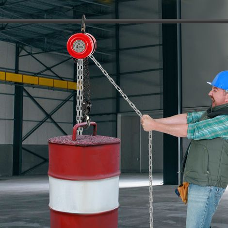 YISSALE - Palan à chaîne manuel 2 tonnes (4400 lb) Capacité 3 m/9 (1/5)