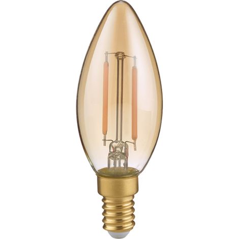 E14 Filament LED, 2 Watt, 225 Lumen warmweiß, Ø3cm, nicht dimmbar