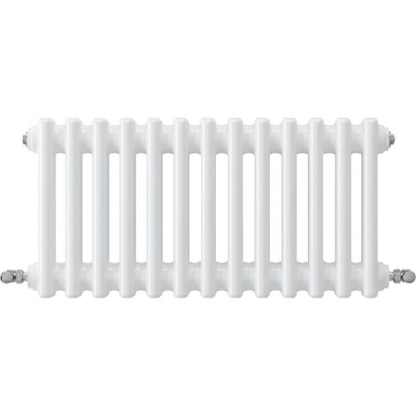 Acezanble Horizontal Traditional Cast Iron Style Radiator 300x605mm 2 Column White