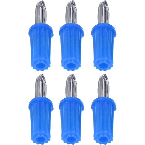 100 Pièces Connecteurs Banane 4mm ABS Nickelés Haute Conductivité pour Câbles Électriques Bleus (1/5)
